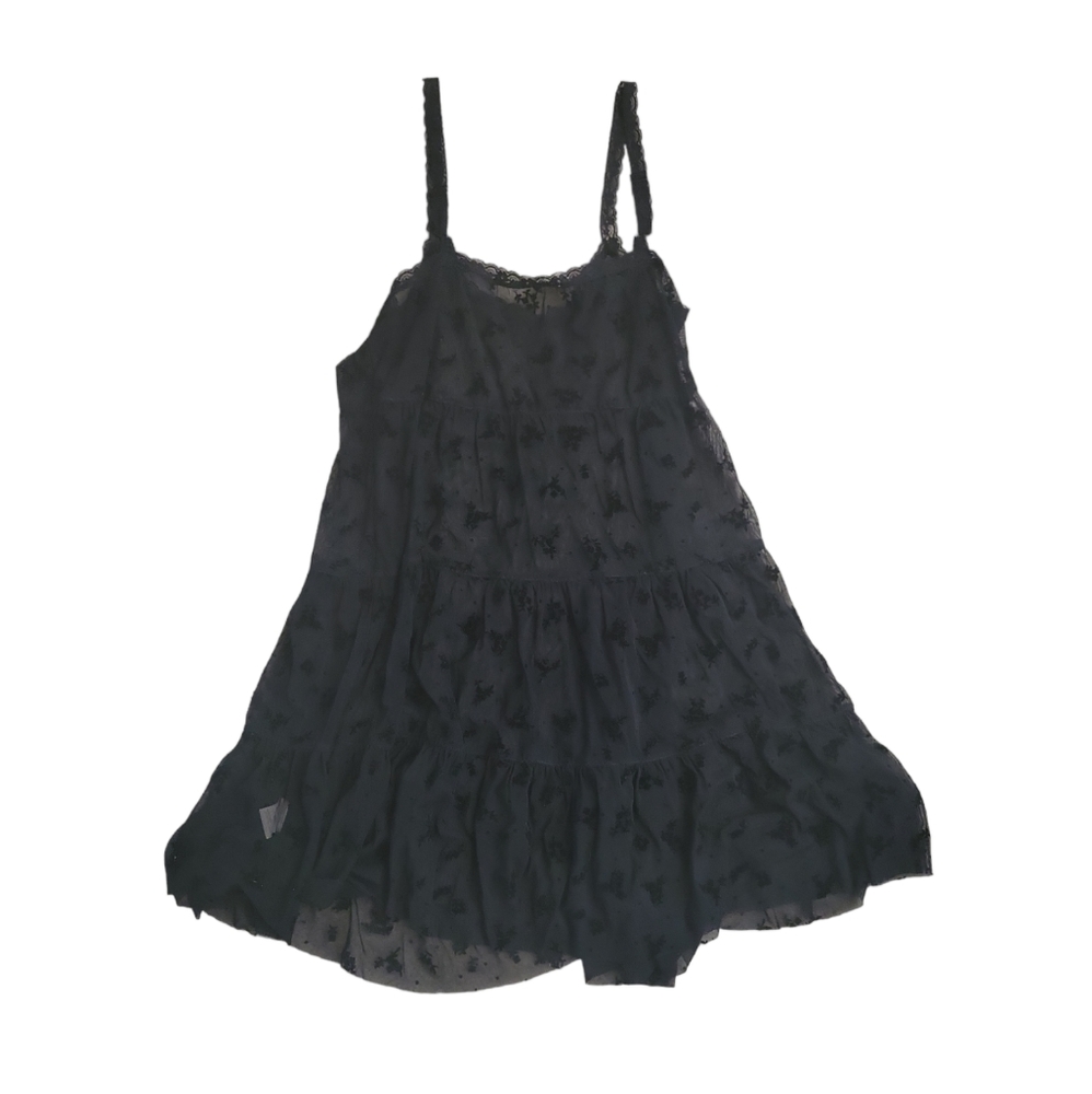 Intimately Free People Women's sheer black nightgown size Large